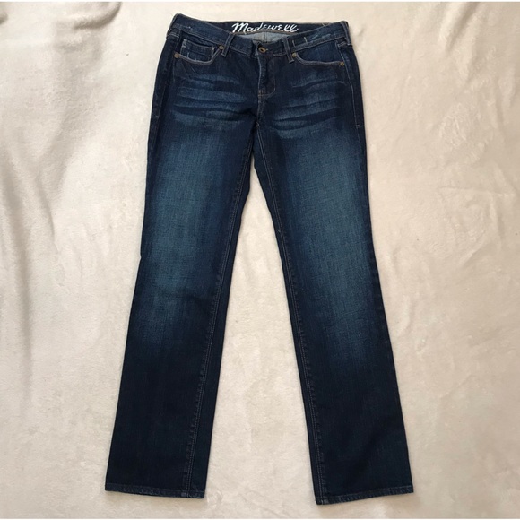 Madewell Rail Straight mid rise dark wash jeans - Picture 2 of 11